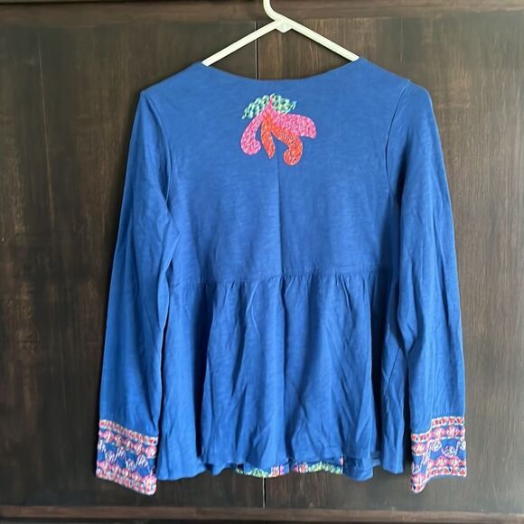 Soft Surroundings Embroidered Knit Cardigan - Picture 4 of 6